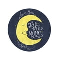thumbnail image 2 of SIDONKU 60 inch Round Beach Towel Blanket I Love You to The Moon and Back Romantic Travel Circle Circular Towels Mat Tapestry Beach Throw, 2 of 2