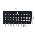 thumbnail image 3 of Soumake 40Pcs/Sheet Exquisite Women Faux Pearl Cubic Zirconia Round Ear Stud Earring Jewelry Accessory Fashion, 3 of 8