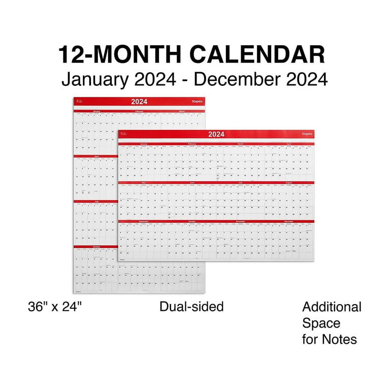 Staples Wall Calendars 2025 babita yevette