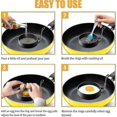 thumbnail image 2 of 4 Pieces Fried Egg Molds, Pancake Mold Stainless Steel Non-stick Pancake Mold Fried Egg Mold For Fry, 2 of 3
