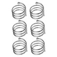 thumbnail image 4 of jifeng 6Pcs Napkin Holder Accessory Tableware Metal Iron Napkin Rings Serviette Buckles Argent, 4 of 7