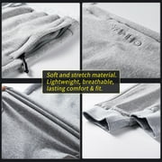 YAWHO Active Zipper Pockets Cotton Poly Joggers, Sweatpants (Womens)