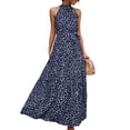 thumbnail image 2 of Vestido Largo Mujer NikouMX con Cuello Halter Estampado Verano S M L XL, 2 of 6