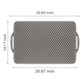 thumbnail image 4 of LNGOOR Tapis de Capture de Litière pour Chat à Double Couche, Imperméable et Anti-Traces, Noir, 4 of 16