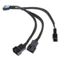 thumbnail image 1 of Ventilador de 3 X 4 piezas Cable de Alimentación Divisor en Y de 15 Funda Negra para Ventilador shamjiam Cable del divisor del ventilador, 1 of 8