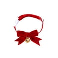 thumbnail image 1 of Decoraciones de Navidad Al Aire Libre Corbata de Navidad Corbata de Terciopelo Ajustable con Campana Corbata de Mascotas Ropa de Vacaciones Adecuada para la Decoración de Navidad Decoración de Vacacio, 1 of 6
