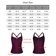 thumbnail image 3 of Hilor Women's Tankini Tops Shirred Tummy Control Swimsuits Cross Back Tankini Swimwear Tops, 3 of 6