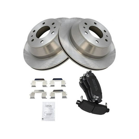 Rear Brake Pad and Rotor Kit - Compatible with 2002 - 2007 GMC Envoy 2003 2004 2005 2006