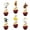 Color4, variant on 24Pcs Classic Winnie Pooh Cupcake Toppers - Baby Shower and Birthday Party Cake Decorations, Party Supplies