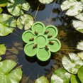 thumbnail image 6 of YAMB Flower Shaped Floating Drinking Station, 7.87in Outdoor Bee Floating Water Station Decor, Lightweight Foam Bird Bath Decor for Garden Orchard and Farm Outdoor Water Feeding, Green, 6 of 7
