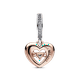 thumbnail image 2 of CHARM PLATA 925 CORAZON RADIANTE DOS TONOS 3245, 2 of 4