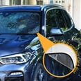 thumbnail image 4 of Foldable Car Windshield Sunshade UV Sun Visor Protector Blocks UV Rays Keeps Vehicle Cool 53x23.5 Inch Blue Glass Flower Petals, 4 of 8