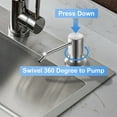 thumbnail image 4 of 304 Stainless Steel Kitchen Sink Soap Dispenser Extension Tube Dish Soap Press Pump Head Outlet Head Extender 350/500ML, 4 of 10