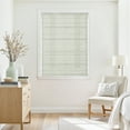 thumbnail image 3 of TWOPAGES 34"x72" Cotton Cordless Print Roman Shade Light Filtering Blinds for Bedroom, 1 Piece, CafeauLait, 3 of 6
