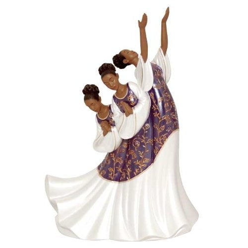 African American Praise Dancer: Giving Praise in Purple