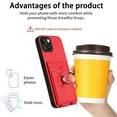 thumbnail image 6 of Dteck Crossbody Strap Case for iPhone 15 Plus, Shockproof Leather Case Card Slots Wallet Back with Ring Holder Kickstand Cover for iPhone 15 Plus ,Red, 6 of 6