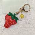 thumbnail image 4 of Colgante en Forma de Fresa de Fruta Llavero 3D Exquisito Bolso de Fresa Colgante, 4 of 7