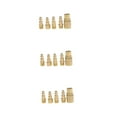 thumbnail image 4 of Masteelf 15 pcs Solid Brass Quick Coupler Set Air Hose Connector Fittings 1/4" NPT Plug Female Male Tools (Golden), 4 of 8