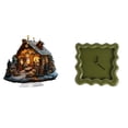 thumbnail image 1 of Reloj De Pared Cuadrado De Acrílico Con Base Para Decoración De Mesa, Ideal Para El Hogar, Fiestas, Dormitorios, Estanterías, Cocinas, Estudios., 1 of 8
