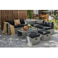 thumbnail image 1 of Costway Ensemble de Mobilier de Terrasse en Rotin 8 Pcs Housse Imperméable de Rangement Coussin, 1 of 10