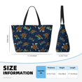 thumbnail image 4 of Daiia Sea Turtles Swimming Beach Travel Bag - Water-Resistant Beach Bag, Lightweight Tote with 7 Pockets for Women and Men - Gym,Pool,Camping,Reusable Grocery Bag, 4 of 7