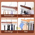 thumbnail image 6 of Larmly 2Pcs Anti Slip Multi Hook Coat Racks Bra Hangers For Closet Organizer With 8 Hooks 360 °Swivel Belt Hanger For Closet For Belt Tie Tank Top Bra Scarf, 6 of 8