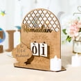 thumbnail image 2 of Jlong Ramadan Advent Calendar Wooden Countdown Calendars Decorations for Home, 30 Days Til Eid, Ramadan Gift for Kids, Ramadan and, 2 of 9