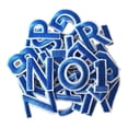 thumbnail image 1 of Parches bordados BLESIY letras y números Azul, 1 of 8