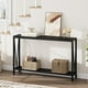 thumbnail image 4 of Yeshouse Consola Industrial, mesa de entrada de 2 estanterías con almacenamiento, mesa de sofá estrecha con diseño de V, mesa de consola de 43" para entrada, sala de estar, pasillo, vestíbulo, 4 of 8