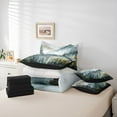 thumbnail image 6 of Manfei Smoky Jungle 7-Piece Twin Bedding Sets for Female Men Women,Woodland Tree Bedding Comforter Set,Botanical Plants Breathable Sheet Sets,Ultra Soft Home Decor,Reversible, 6 of 8