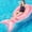 pink, variant on Mermaid Inflatable Pool Float Chair，Floating Pool Seat Lounge Floats Lake Floats for Swimming Pool, with Cup Holders, Water Floaty for Adults Summer Beach Party