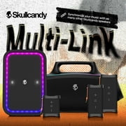 Skullcandy Barrel Bluetooth Boombox Party Speaker, Water-Resistant Portable Speaker, LED Lightshow Mode, 12 Hour Battery, Multi-Link