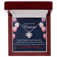 thumbnail image 4 of To My Mom Birthday Message Mom and Best Friend Infinity Knot Necklace Message Card, 4 of 17
