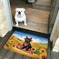 thumbnail image 2 of Vintage Scottish Terrier Says Hello Mother's Day Summer Sunflower Field Doormat Scottie Dog Lover Gifts Indoor Outdoor Welcome Mat - 12005, 2 of 5