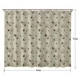 thumbnail image 5 of Beige Leaf Butterfly Pattern Shower Curtain 84"x72" ,Bathroom Decorative Shower Curtains Set with 12 Hooks,Modern Waterproof Washable Shower Curtain, 5 of 6