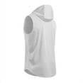 thumbnail image 3 of Luxsea Men Vest Hoodie Tank Running Sleeveless T-shirts For Men Sweatshirts Fitness Clothes Bodybuilding Tops, 3 of 4