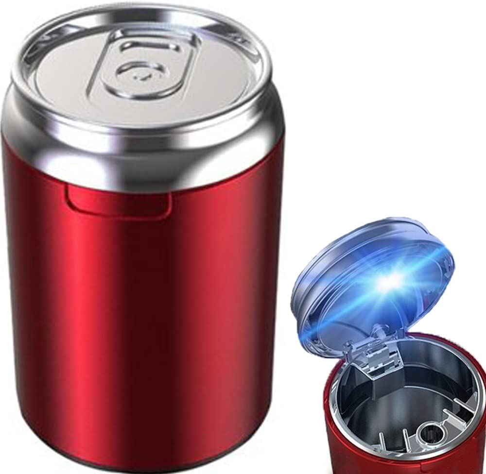 Car Ashtray with Lid, Portable Ashtray for Car, Detachable Stainless