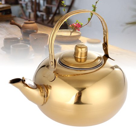 Small Stainless Steel Tea Pot Kettle with Tea Strainer for Outdoor