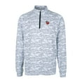 thumbnail image 2 of Men's Cutter & Buck  Charcoal Fort Wayne TinCaps Big & Tall Traverse Camo Print Stretch Quarter-Zip Pullover Top, 2 of 3