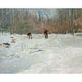 thumbnail image 3 of Weir, J Alden 18x15 Black Modern Framed Museum Art Print Titled - The Ice Cutters, 3 of 5