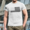thumbnail image 5 of Yiaimeir Men's Fashion Casual Short Sleeve Round Neck Independence Day Flag T-Shirt Top Streetwear,Size M-3XL, 5 of 5