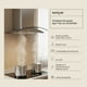 thumbnail image 3 of Campana extractora de pared 60 cm 3 velocidades Luz LED Diseño curvo EUROGAR EUCEV60, 3 of 5
