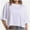 White, variant on Women's Comfy Basic Workout Gym Short Sleeve Crop Tops Casual Loose Oversized T-Shirts