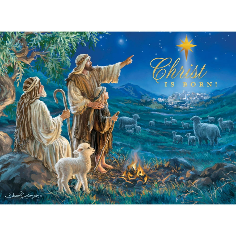 DaySpring Inspirational Boxed Christmas Cards, Message Gods Love, 24pk