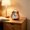 Orange, variant on Classic Triangle Shaped Alarm Clock, Clear Ring Tone with Quiet Sweep Movement for Bedside Office Desk Dorm Black 4.65x3.35x2in