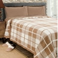 thumbnail image 3 of Rivoli Oversized 100% Virgin Wool Blanket, Chamois Plaid, Queen, 3 of 8