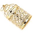 thumbnail image 3 of Candle Lanterns Birdcage Shape Electroplated Gold Retro Ornaments for European Style, 3 of 5