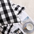 thumbnail image 6 of Bohogeo Check Pom Throw Pillow Covers for Couch, farmhouse Plaid Pillow Cases for Living room sofa, 18 x 18 Inches, Black and White,Set of 2, 6 of 7