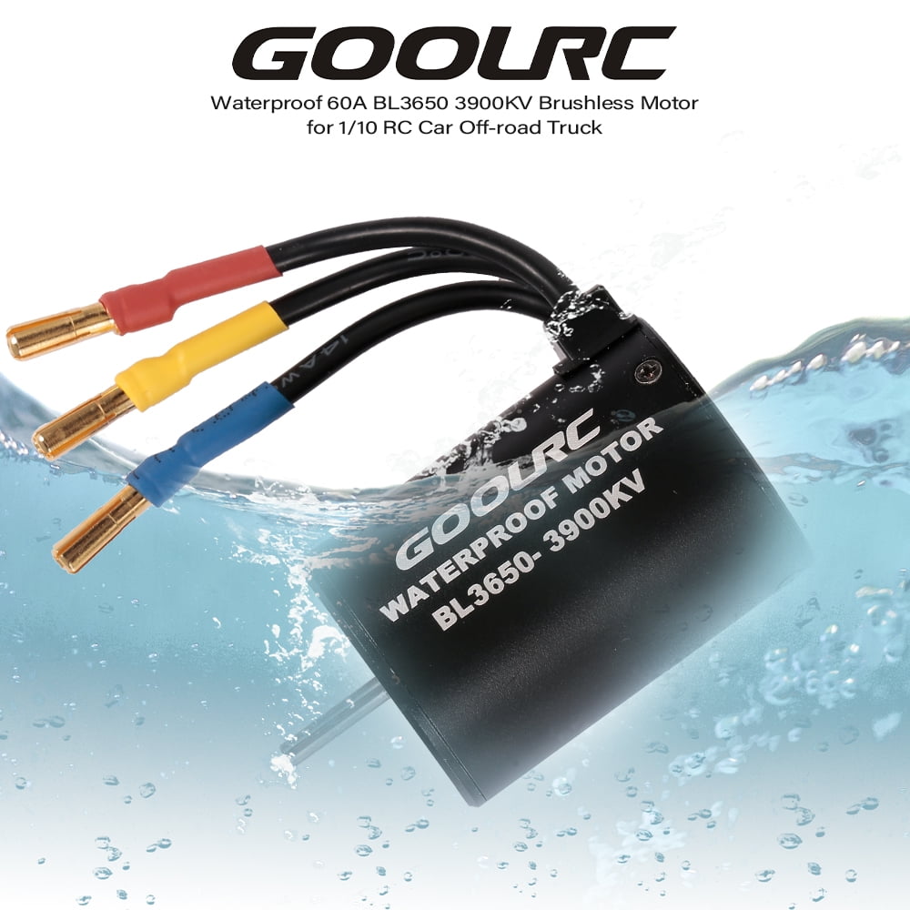 Combo Moteur Brushless 3650 4300KV + ESC 60A Waterproof - Pour Voiture RC 1/10