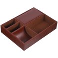 thumbnail image 3 of Mesita de noche, joyero, tocador, caja de almacenamiento de cuero sintético para teléfono, llaves, billetera, reloj y gafas., 3 of 6